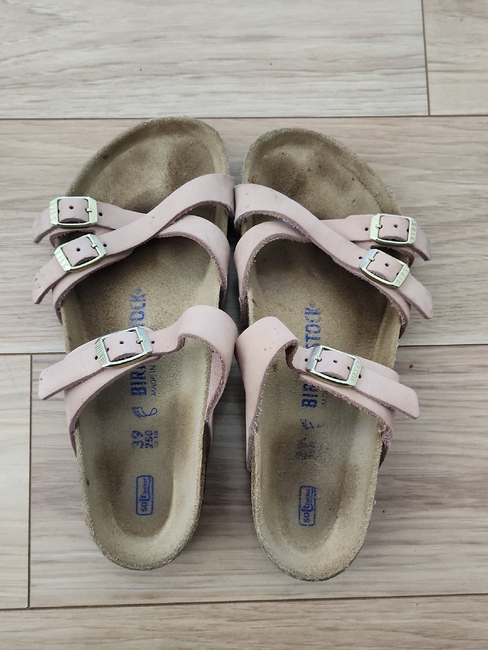 Franca Soft Footbed Nubuck Leather Soft Pink